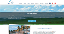 Desktop Screenshot of blueskyrvinsurance.com